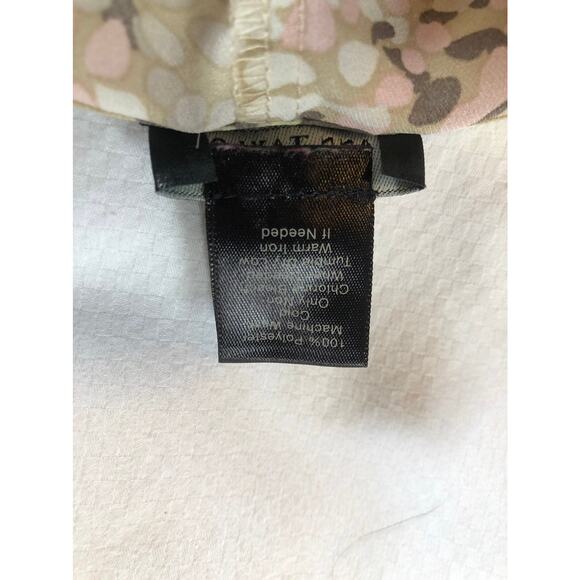 Ann Taylor cream drawstring peplum blouse size large petite women's - Picture 5 of 5